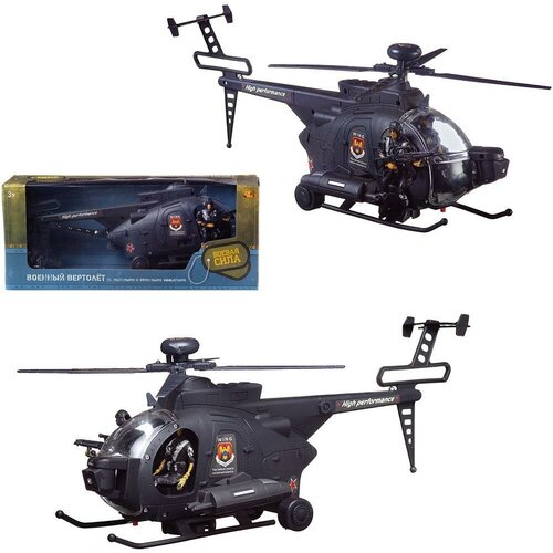 вертолет abtoys c 00394 32 см черный Вертолет Abtoys Боевая Сила военный (серый) , эл мех, световые и звуковые эффекты, в коробке C-00394