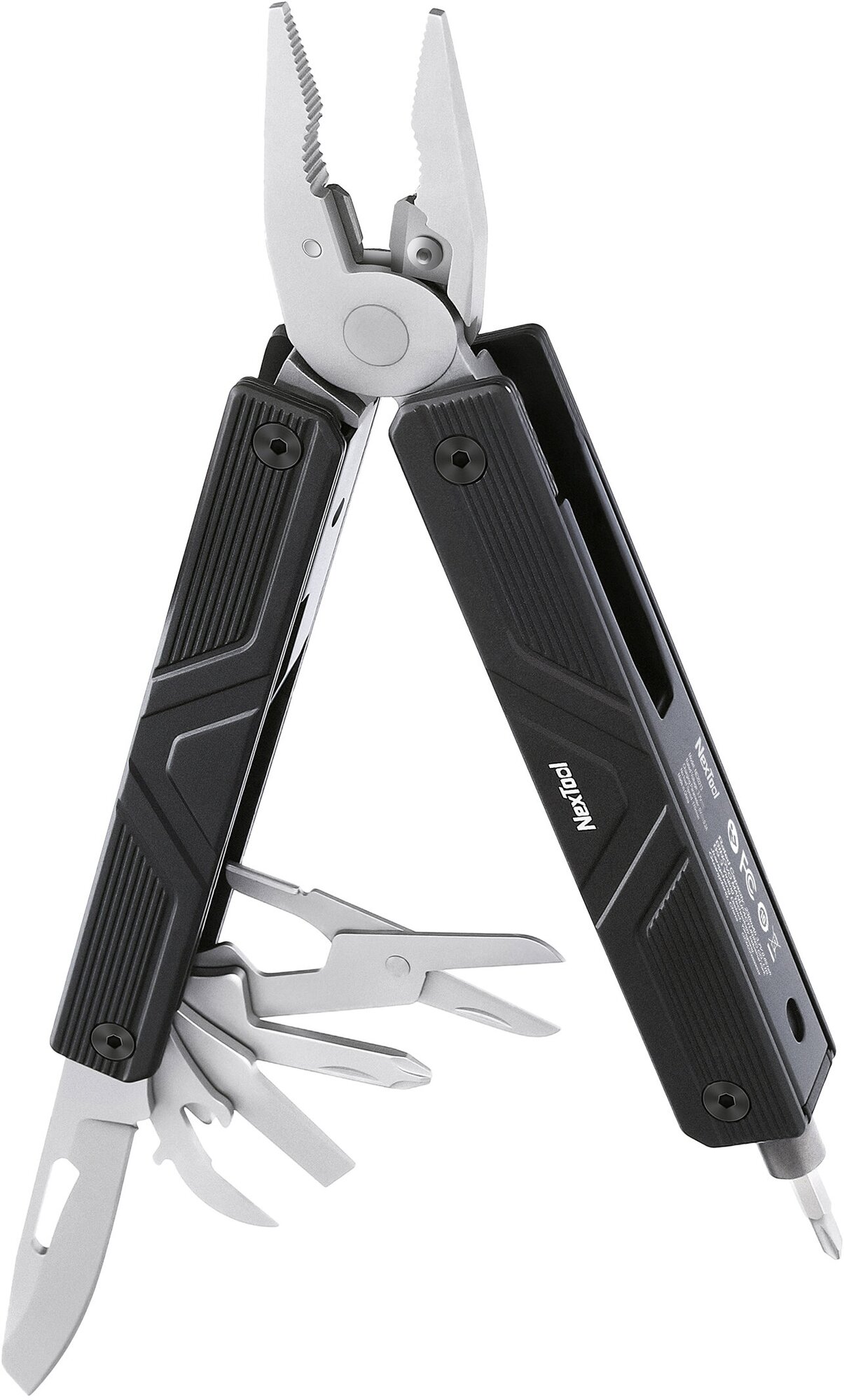 Мультитул Xiaomi NexTool Multifunction Knife с электроотверткой NE20213 черный