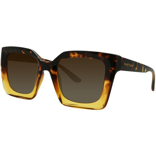Солнцезащитные очки Naf Naf, коричневый джемпер naf naf базовый 42 44 размер