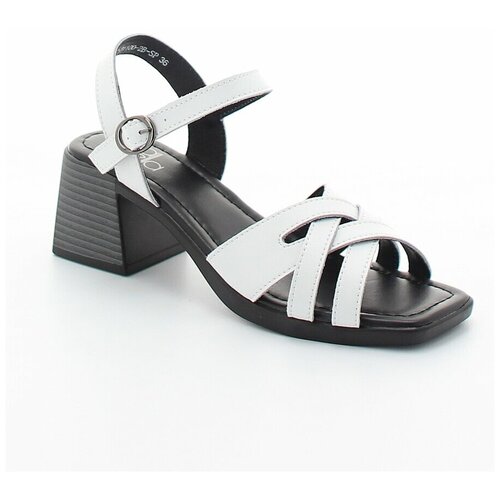 фото Босоножки madella женские летние, размер 38, цвет белый, артикул uxh-31100-2b-sp