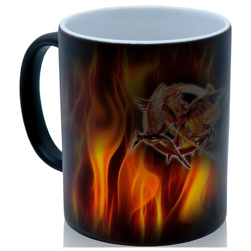 фото Кружка хамелеон голодные игры, прикольный подарок drabs