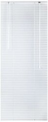 Жалюзи горизонтальные алюминиевые на пластиковые и деревянные окна, 100x160 см, Brabix, белые, 606040