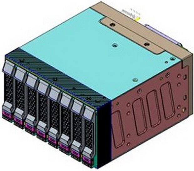 SK32801H01*15188 STORAGE KIT,2.5" 8BAY,SK32801,W/2.5" HDD TRAY+FAN HOLDER,BULK+PALLET (924705) (SK32801H01*15188) {8} Chenbro - фото №2