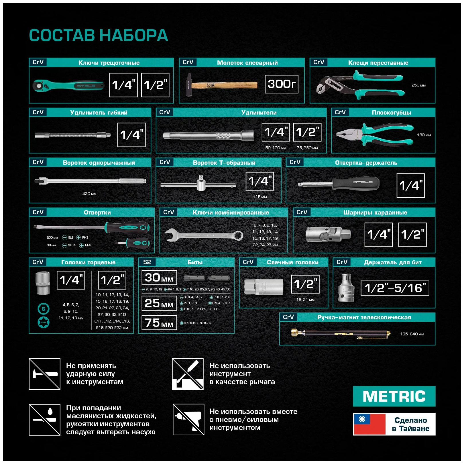 Набор инструмента STELS - фото №8