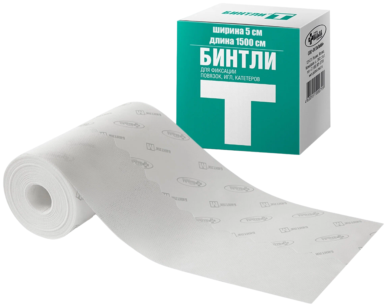 Бинтли-Т бинт липкий 5 см х 15 м рулон Пальма ГК - фото №2