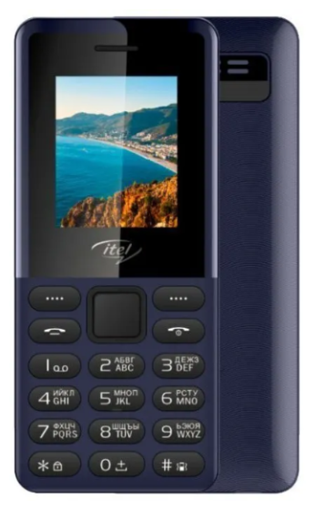 Мобильный телефон Itel it2163N ACE 2N Deep Blue, 1.77'' 160x128, 4MB Ram, 4MB, up to 32GB flash, 2 S