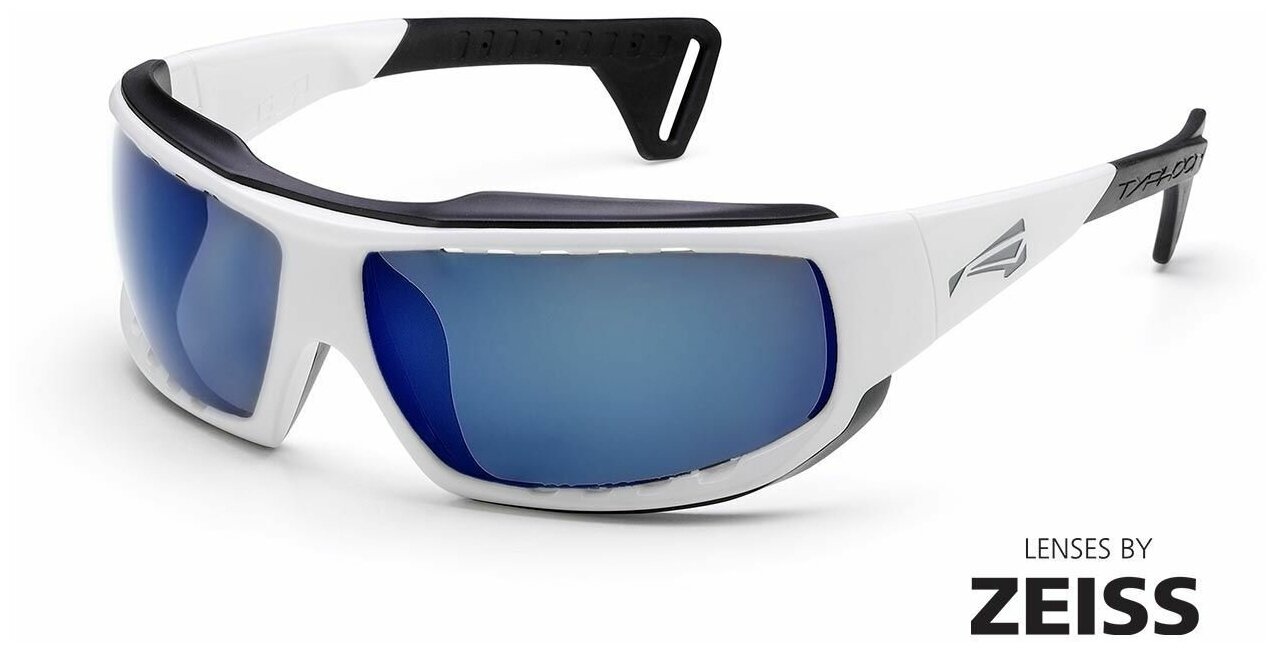 Солнцезащитные очки LiP Sunglasses  LiP Typhoon / Gloss White - Black / Zeiss / PA Polarized / Gun Blue