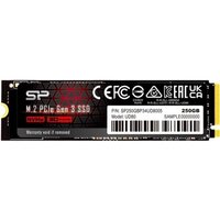 Накопитель SILICON POWER SSD M.2 UD80 250 Гб PCI-E x4, 3D TLC (SP250GBP34UD8005)