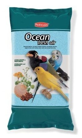 Минеральная добавка Padovan Ocean fresh air для декоративных птиц био-песок - 5 кг