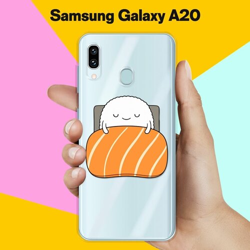 Силиконовый чехол Суши засыпает на Samsung Galaxy A20 силиконовый чехол суши засыпает на honor 20