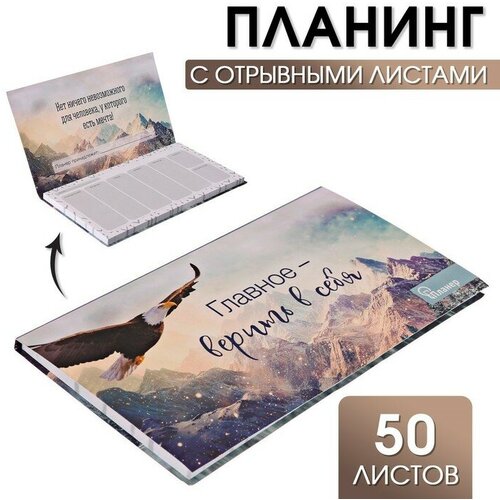 Планер с отрывными листами «Орел» 9,5 × 17,5 см, 50 л