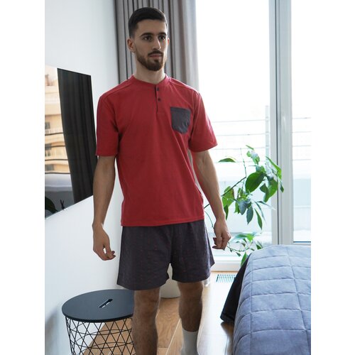 Комплект Kayser, футболка, шорты, застежка отсутствует, размер 50, мультиколор