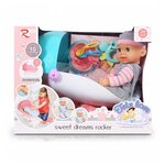 Интерактивный пупс CS toys Tutu love с качалкой, 40 см, 8693 - изображение