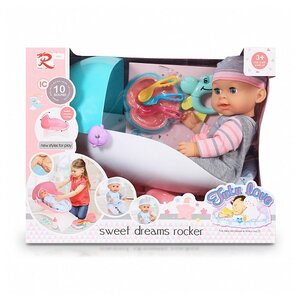 Фото Интерактивный пупс CS toys Tutu love с качалкой, 40 см, 8693