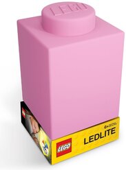 LGL-LP39 Фонарик силиконовый LEGO - розовый