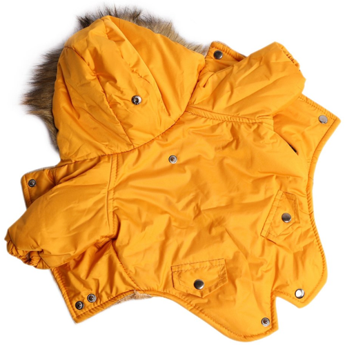 Зимняя куртка для собак Lion Winter парка LP068 (Размер ХL (спинка 32-34 см)) желтая