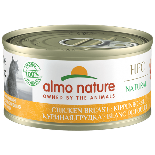 Almo Nature (консервы) консервы для кошек "Куриная грудка" 70 г. (24 шт)