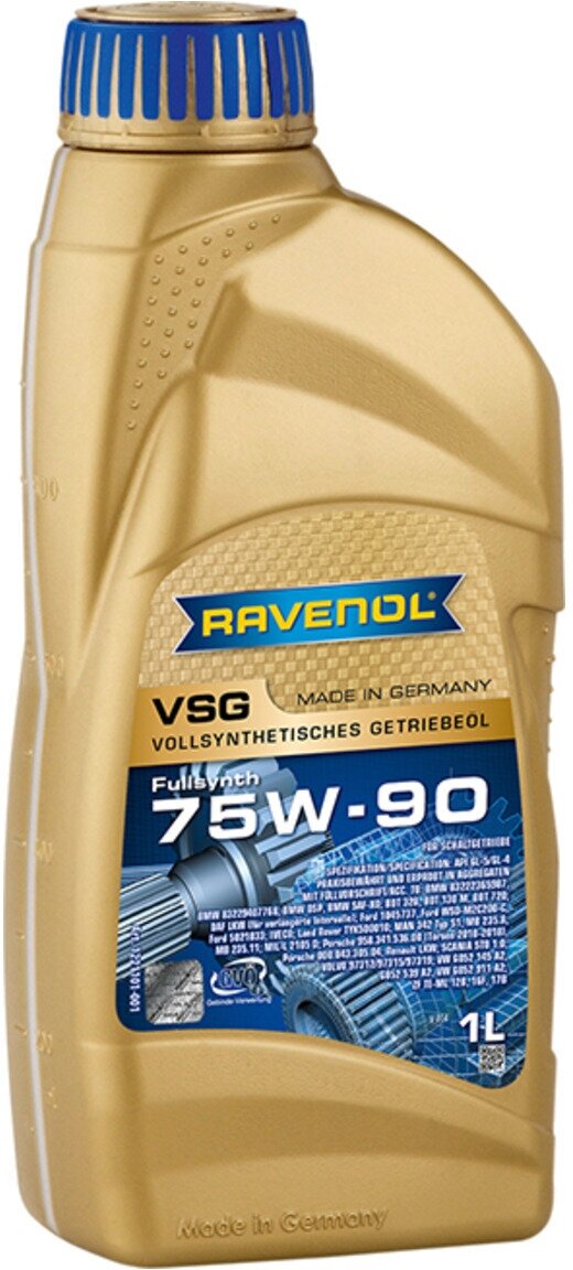 Масло трансмиссионное RAVENOL VSG, 75W-90, 1 л, 1 шт.