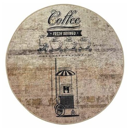 Коврик 1,0х1,0 см круглый противоскользящий