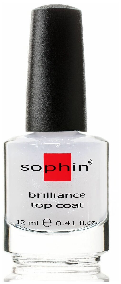 SOPHIN Покрытие верхнее для сохранения цвета с изысканным сверкающим эффетом / BRILLIANCE TOP COAT 12 мл - фото №5