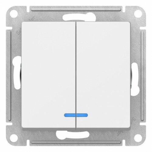 Systeme Electric AtlasDesign мех. выключатель СУ 2 клавиши белый Antibacterial (пласт. осн, инд.) ATN000153 systeme electric atlasdesign мех выключатель су 2 клавиши белый antibacterial пласт осн инд atn000153