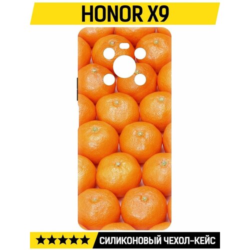 Чехол-накладка Krutoff Soft Case Мандаринки для Honor X9 черный чехол накладка krutoff soft case мандаринки для honor x8a черный
