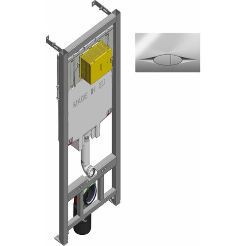 Система инсталляции для унитазов Jacob Delafon E21822-CP с кнопкой хром