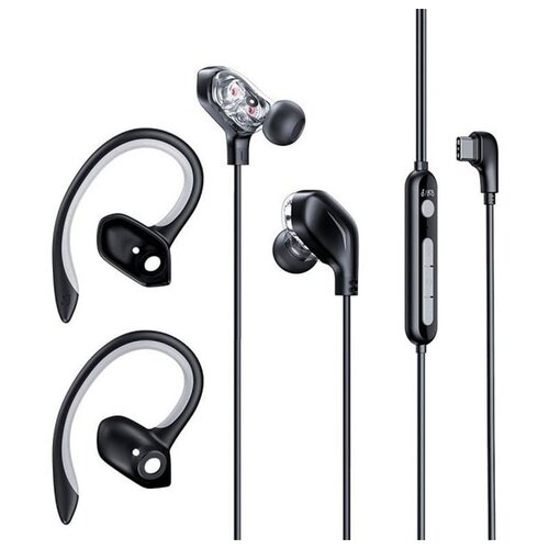 Проводные наушники Baseus GAMO Immersive Virtual 3D Game Type-C Earphone black 3850₽