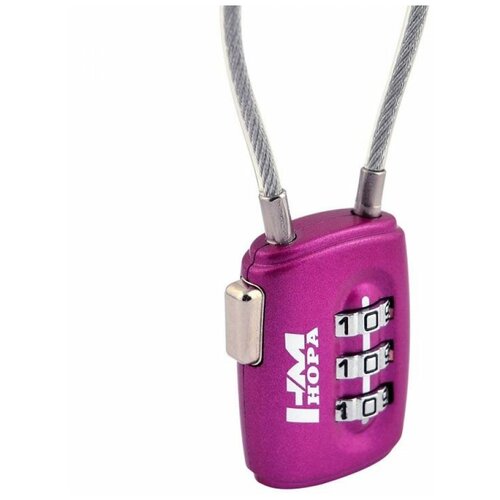 фото Замок для багажа нора-м, фиолетовый