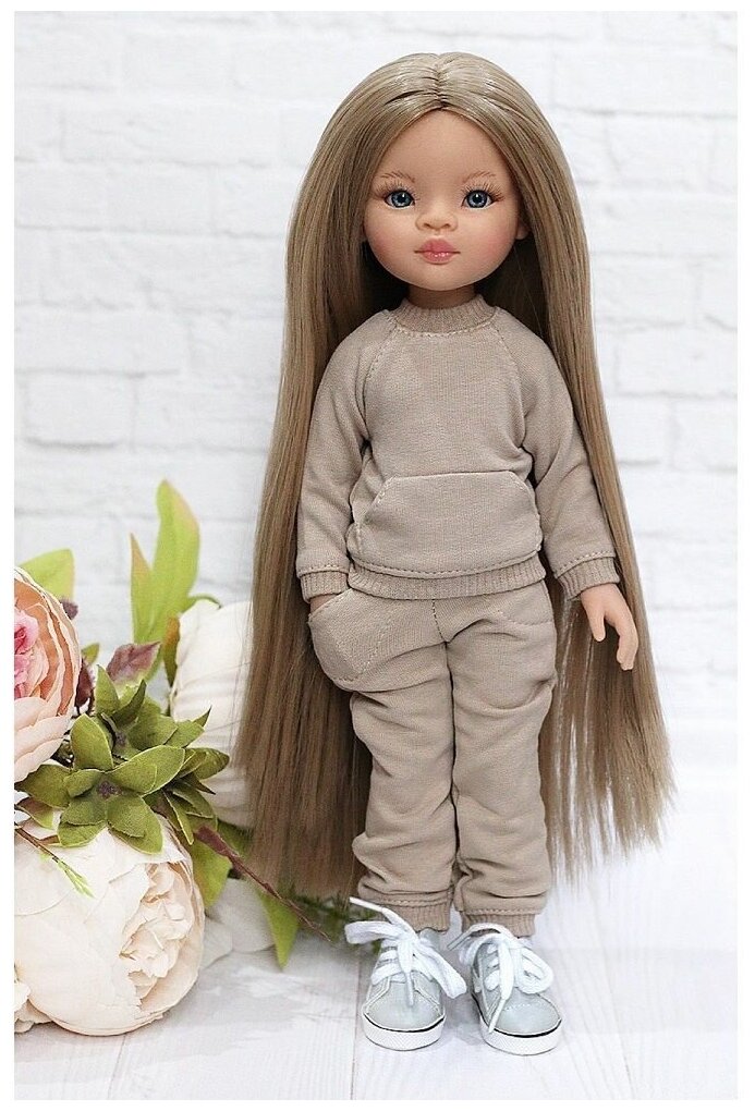 Комплект одежды и обуви для кукол Paola Reina 32 см, бежевый