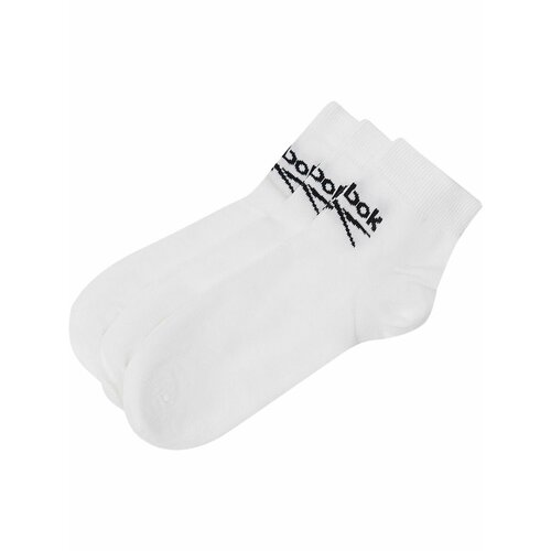 фото Носки reebok ankle core b vector c 3p, размер 37/39 eu, белый