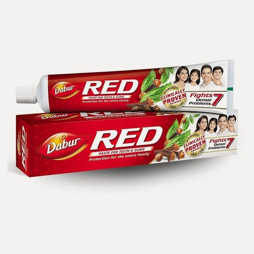 Изображение товара Зубная паста Dabur "RED", аюрведический состав, противовоспалительная, 100г
