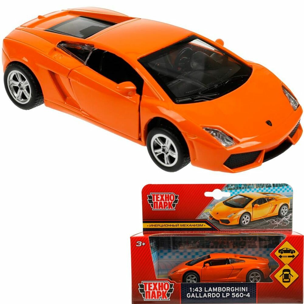 Машинка Технопарк Lamborghini Gallardo LP 560-4, оранжевый, арт.67324