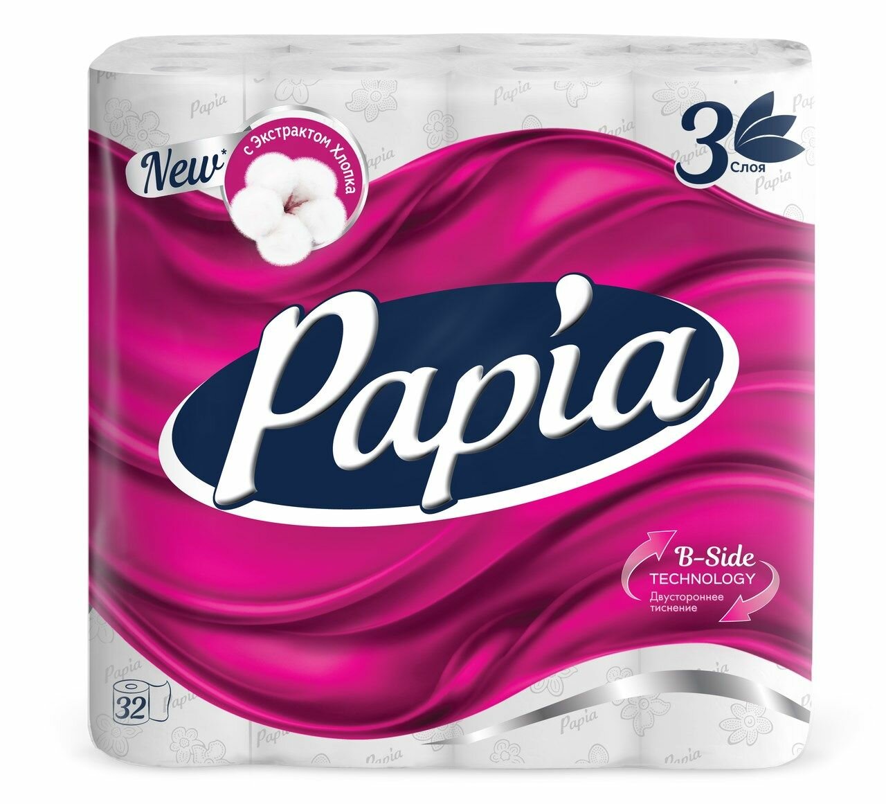 Papia Туалетная бумага 3-слойная, 32 рулона /