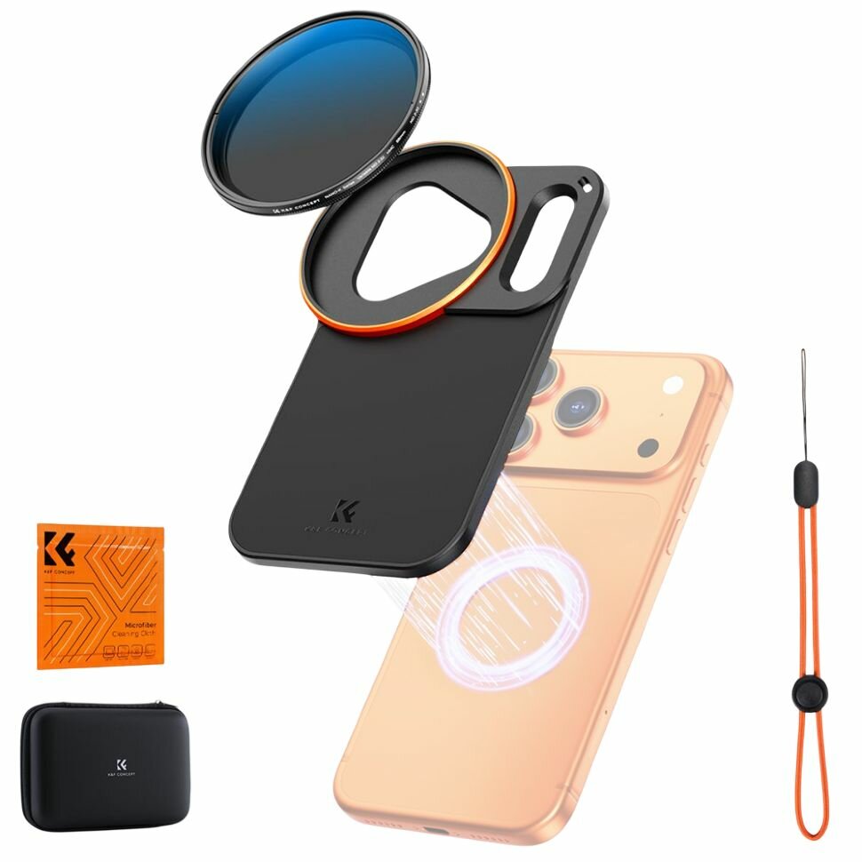 Держатель светофильтра K&F Concept MagSafe ND2-32 для iPhone 17 Pro