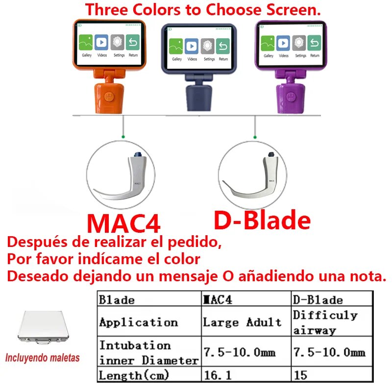 CORE-RAY Видеоларингоскоп 3,5 дюйма screen with 4 D