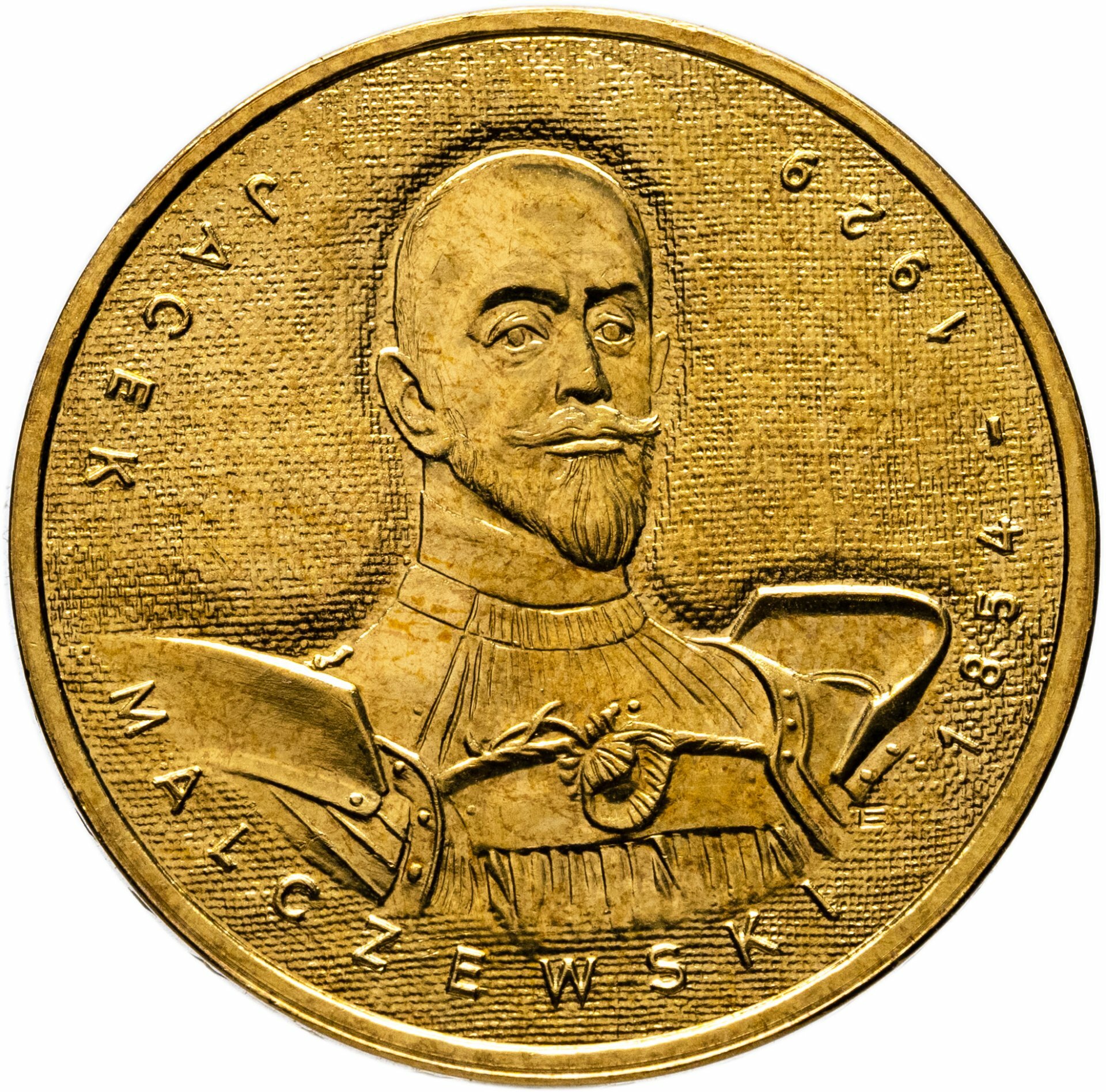 Польша 2 злотых 2003 "Художники Польши 19-20 века - Яцек Мальчевский", Латунь, в сохранности UNC