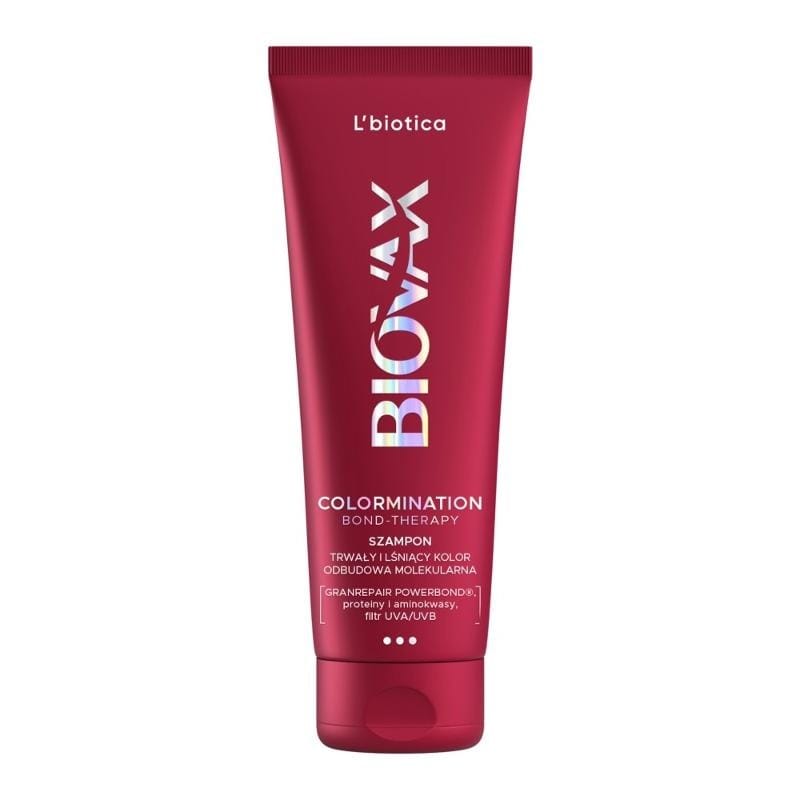 Шампунь для волос Biovax L biotica Colormination Bond Therapy, восстанавливающий для окрашенных волос, 200 мл