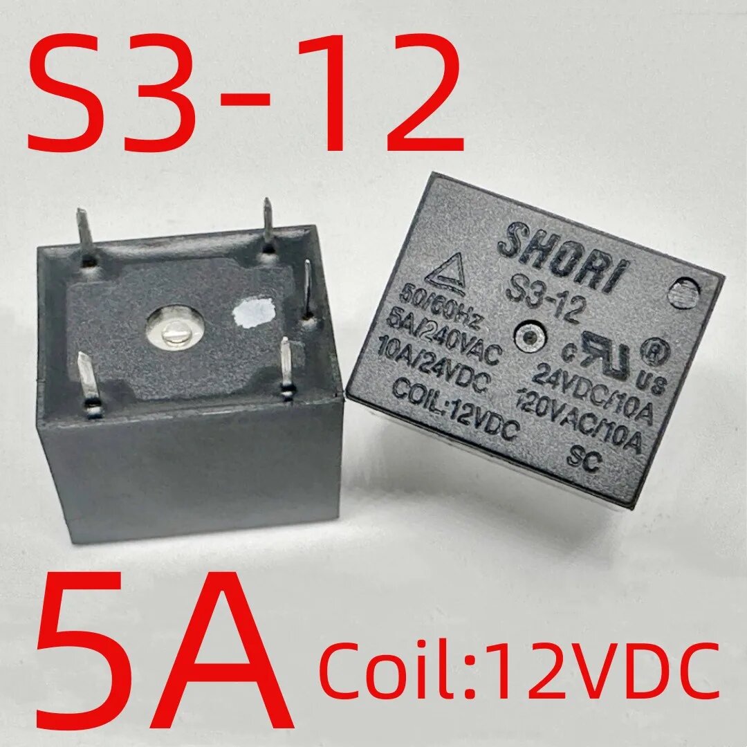 Реле S3-12 S3-24 S3H-12-1C S3H-12-1CS (T73C) 5 контактов S3H-12-1C 7A