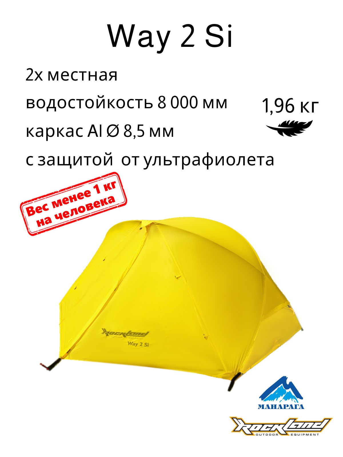 Палатка RockLand Way 2 Si