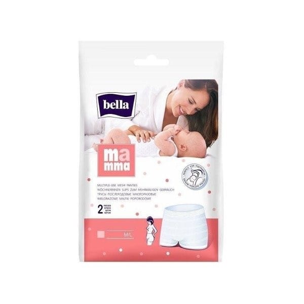 Трусы менструальные Bella Mamma многоразовые послеродовые сетчатые, размер M/L