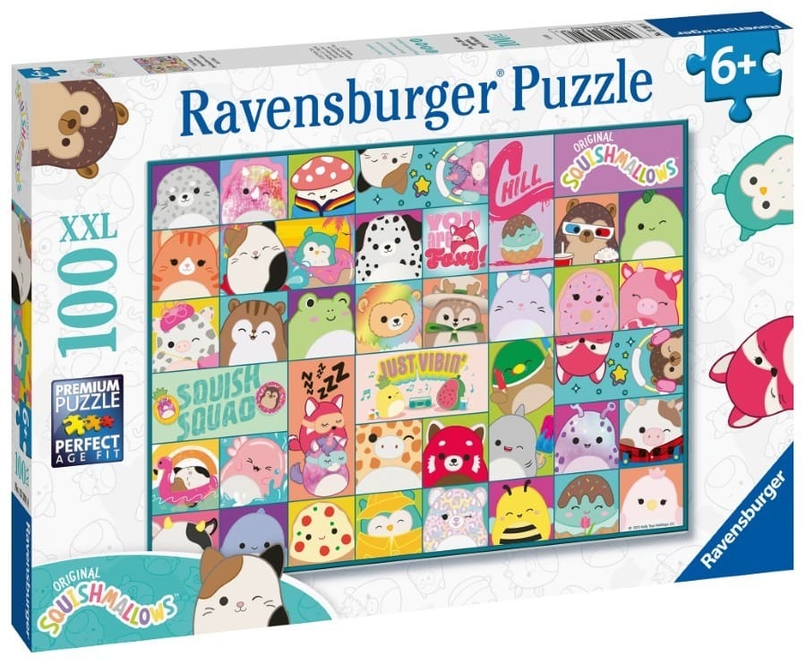 Пазл Ravensburger Squishmallows, 100 элементов