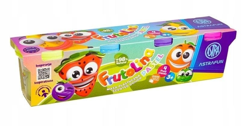 Пластилин Astra Frutolina Pastel, разноцветный, 4 шт, 100 г