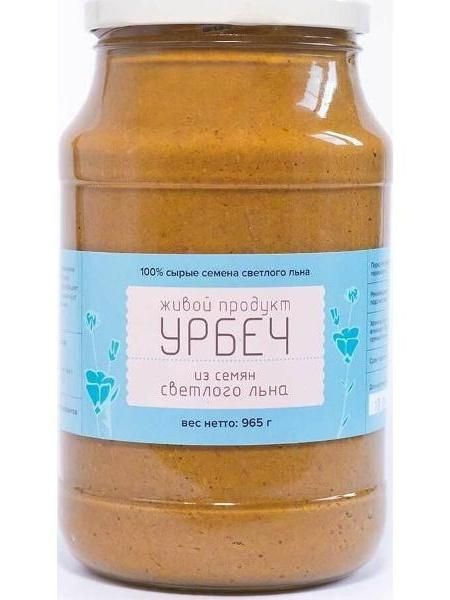 Урбеч Живой продукт Из семян светлого льна 965 грамм