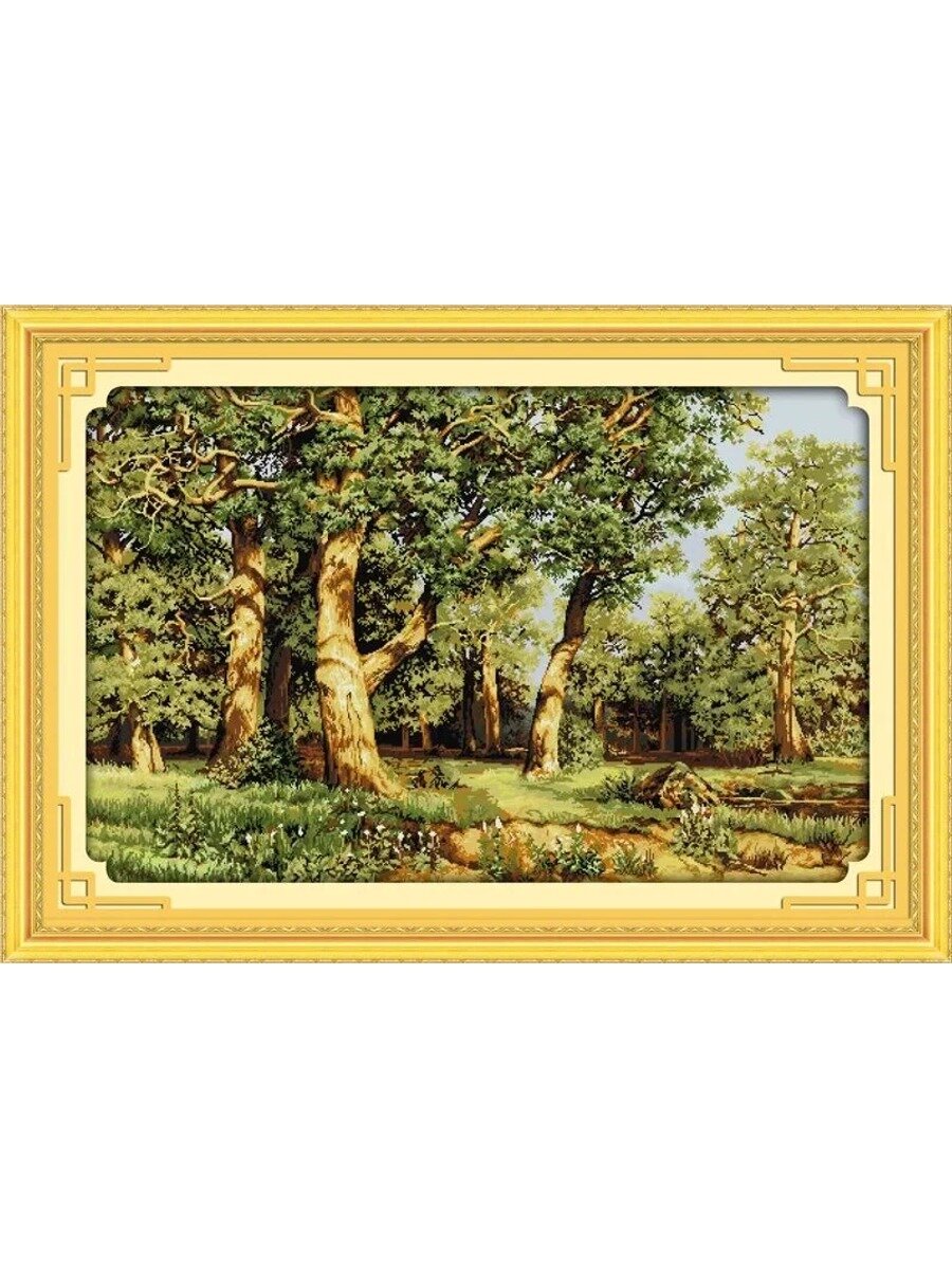 NKFвышивка крестом наборы, Схема на 14CT "Дубовый лес",101*66CM