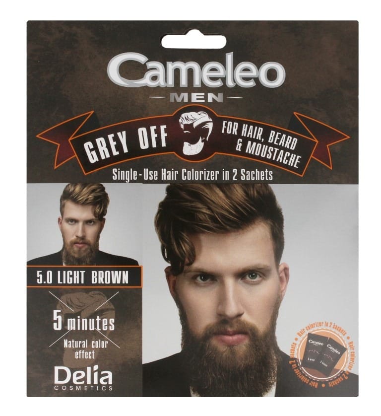 Крем-краска для волос, бороды и усов Cameleo Men, 5.0 light brown, 30 мл