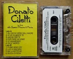 Аудиокассета DONATO CILETTI 'In Live Allo Spazio Musica Di Pavia' (Italy press, Dolby, mint/mint) (MC5945)