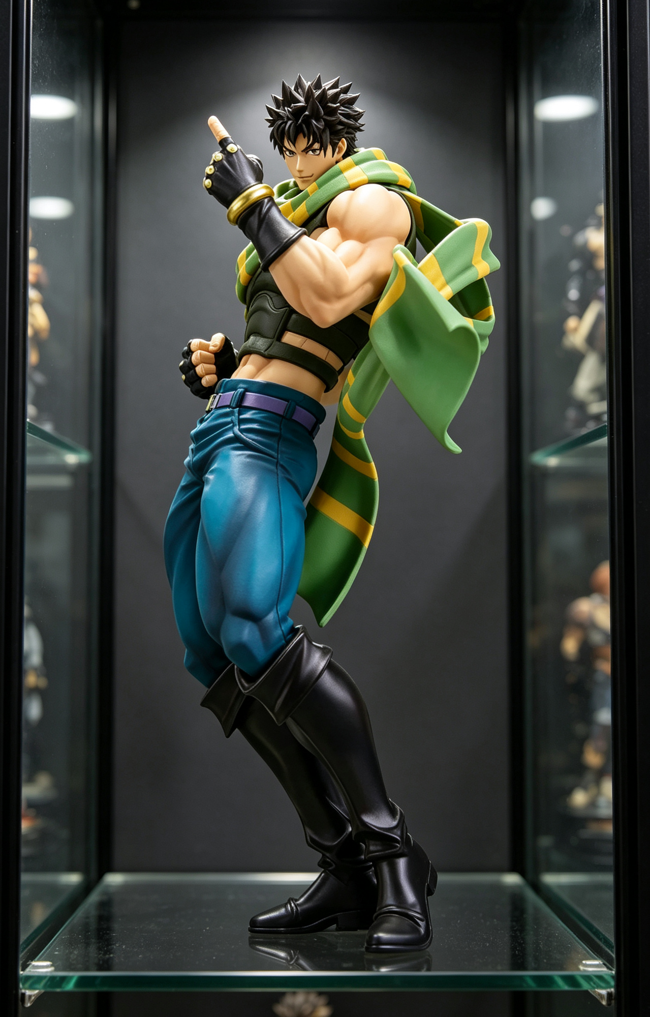 Аниме фигурка BANDAI Banpresto Mometria Джозеф Джостар(Joseph Joestar) из "Невероятное приключение ДжоДжо " (JOJO's Bizarre Adventure)22cm (LZH)