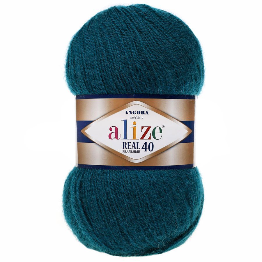 Пряжа Alize ANGORA REAL 40 17 петроль (5 мотков)