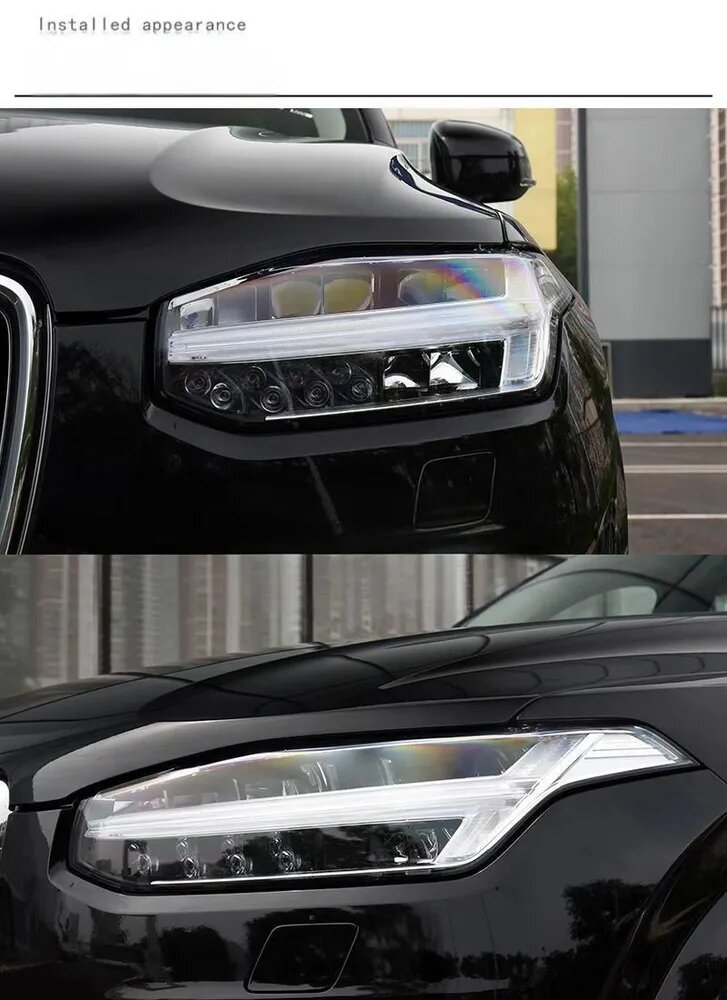 Ремкомплект фары (стекла) для Volvo XC90 2015-2022, 2 шт, прозрачный